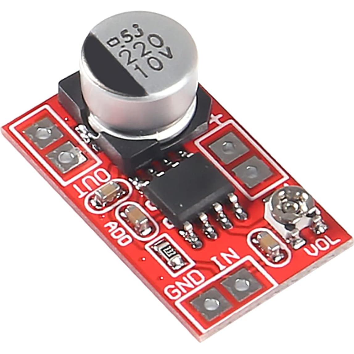 Amplificador Microfono Electret Alinan 5V-12V 750mW Ajustable