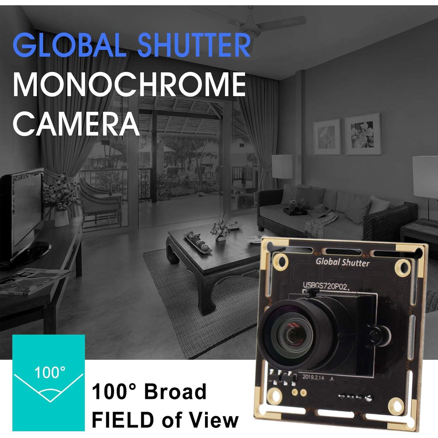 Cámara USB IFWATER 720P Obturador Global 60fps Lente 100°