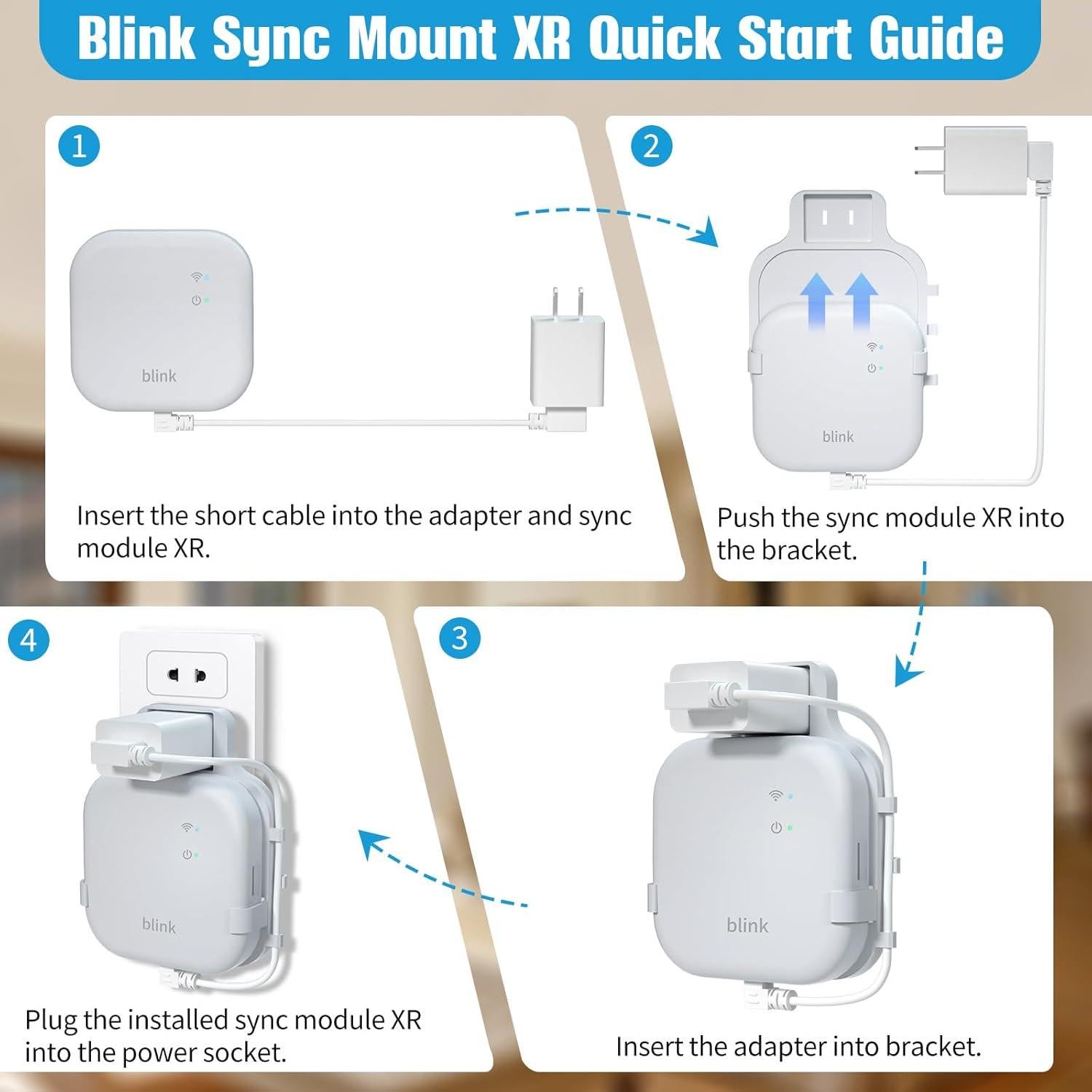 Soporte de pared para módulo de sincronización Blink XR WDZREE