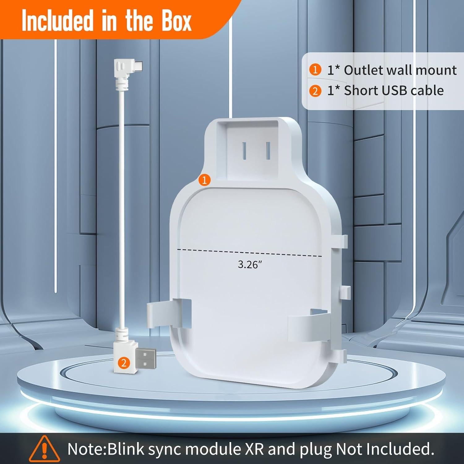 Soporte de enchufe SIBADA para módulo Blink XR con cable USB-C