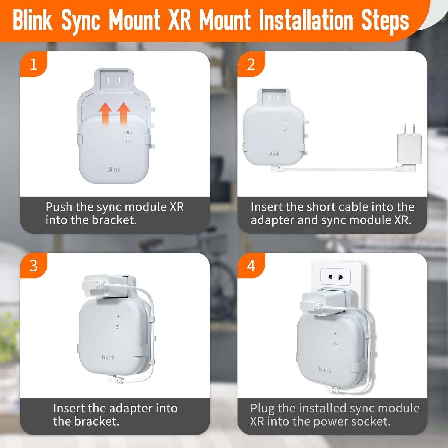 Soporte de enchufe SIBADA para módulo Blink XR con cable USB-C