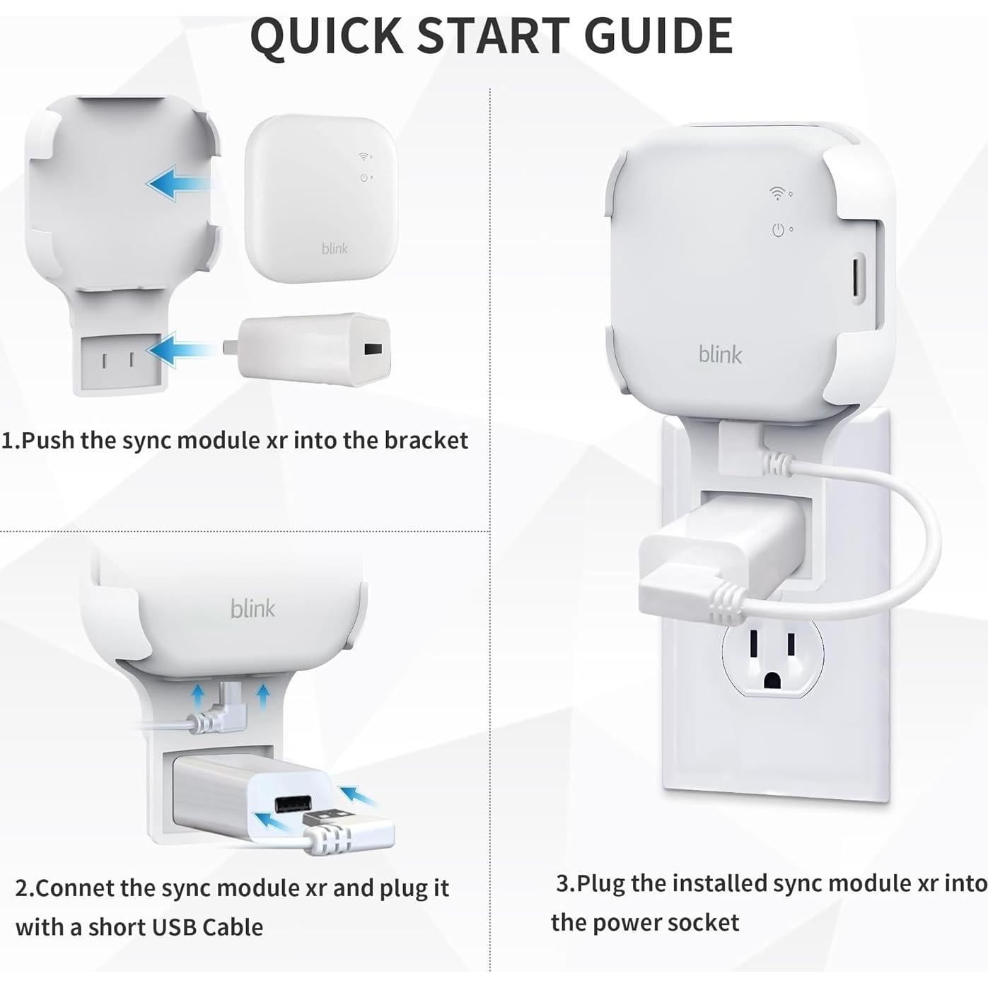 Soporte de Pared Kidjoyo para Módulo Blink XR - Instalación Sin Herramientas