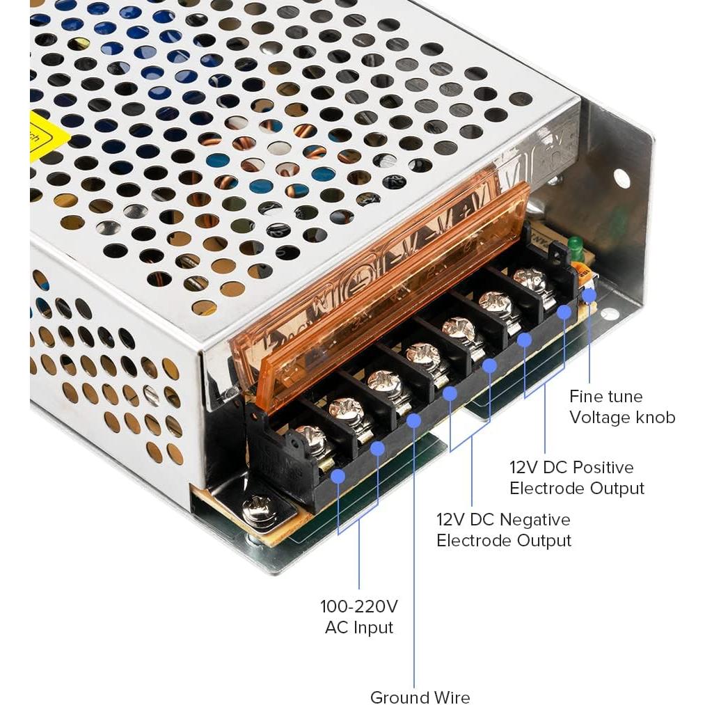 Fuente de Alimentación BTF-LIGHTING 12V 10A 120W para LED