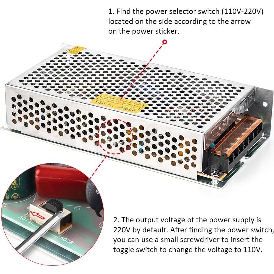 Fuente de Alimentación BTF-LIGHTING 12V 10A 120W para LED