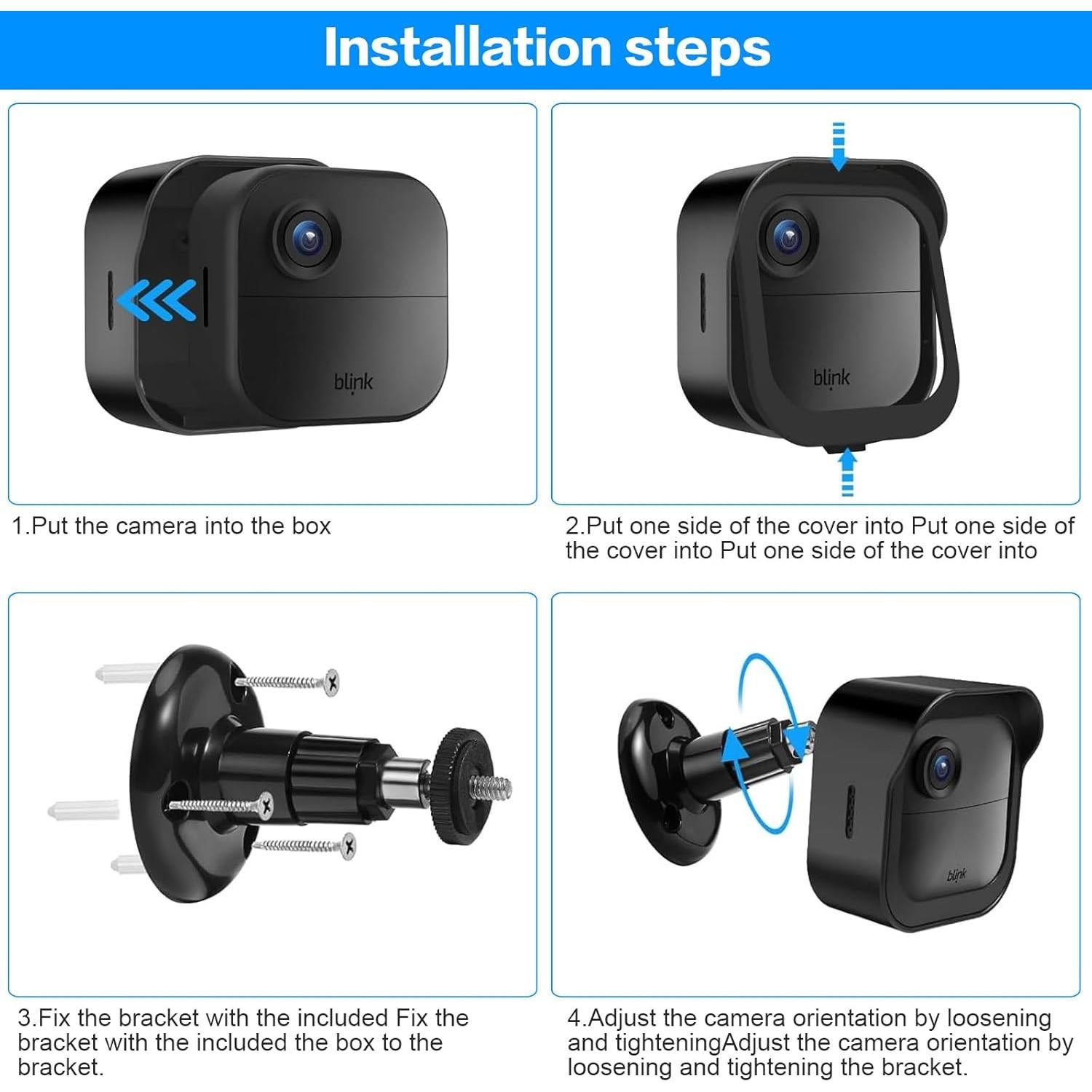 Soporte de pared para cámara Blink 4ta generación - Paquete de 5