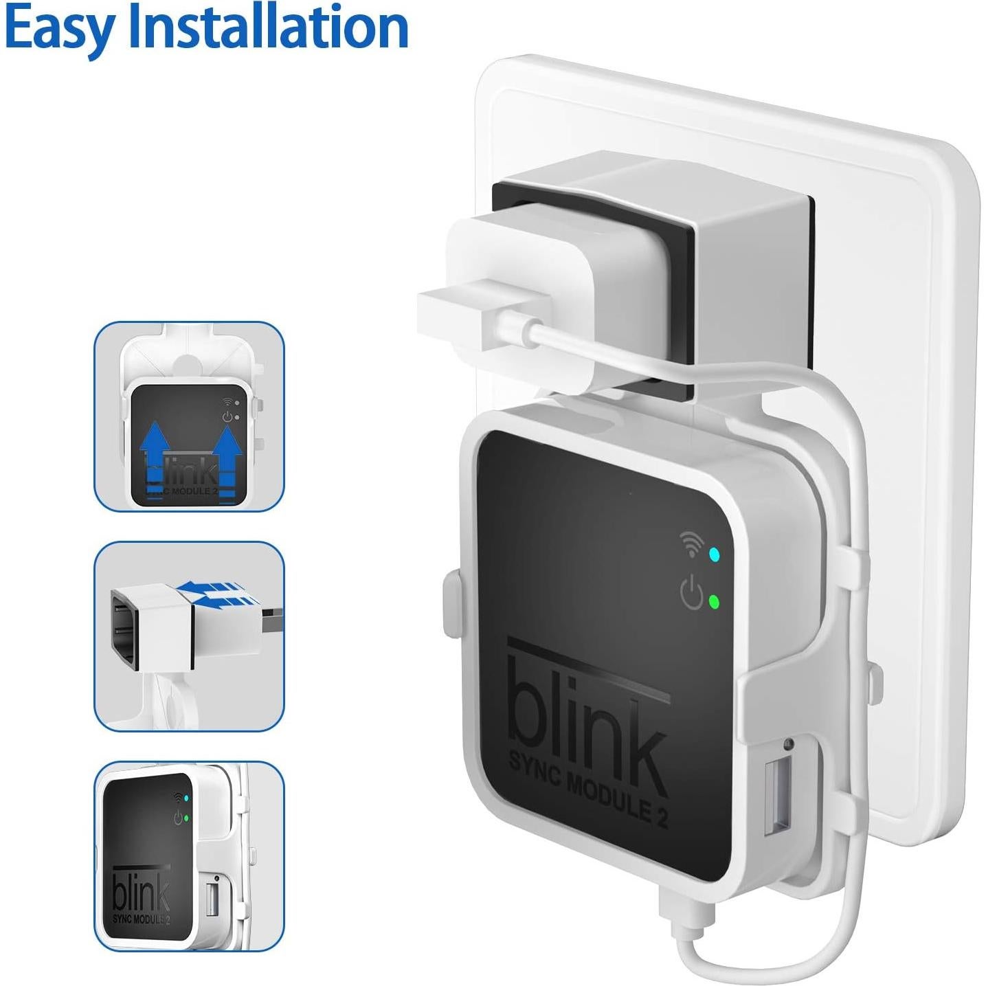 Soporte de pared HOLACA para Blink Sync Module 2 - 2 Paquetes Blanco