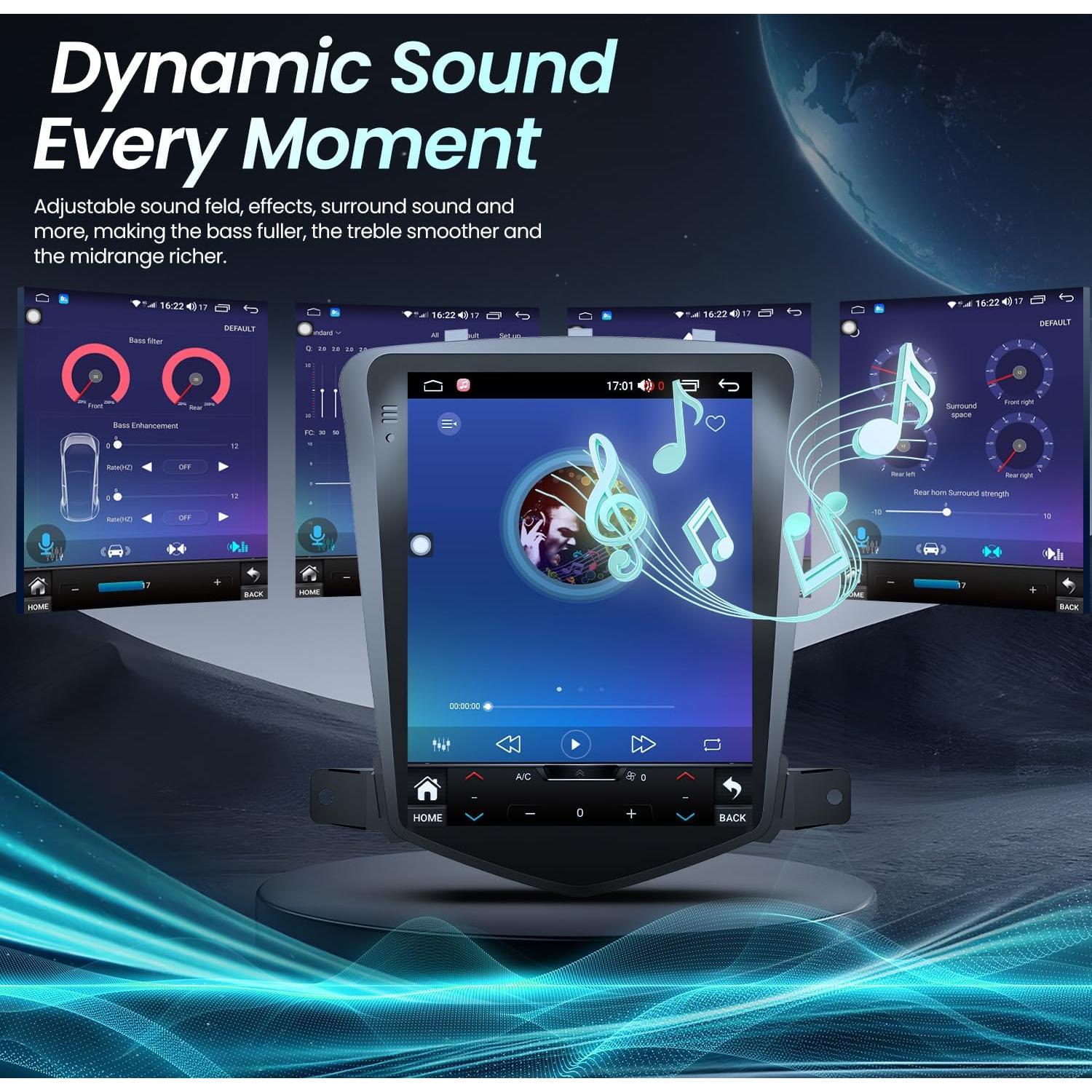 Estéreo de Coche Fortdows 10.4" Android 13 4G+64G para Chevrolet Cruze 2009-2015