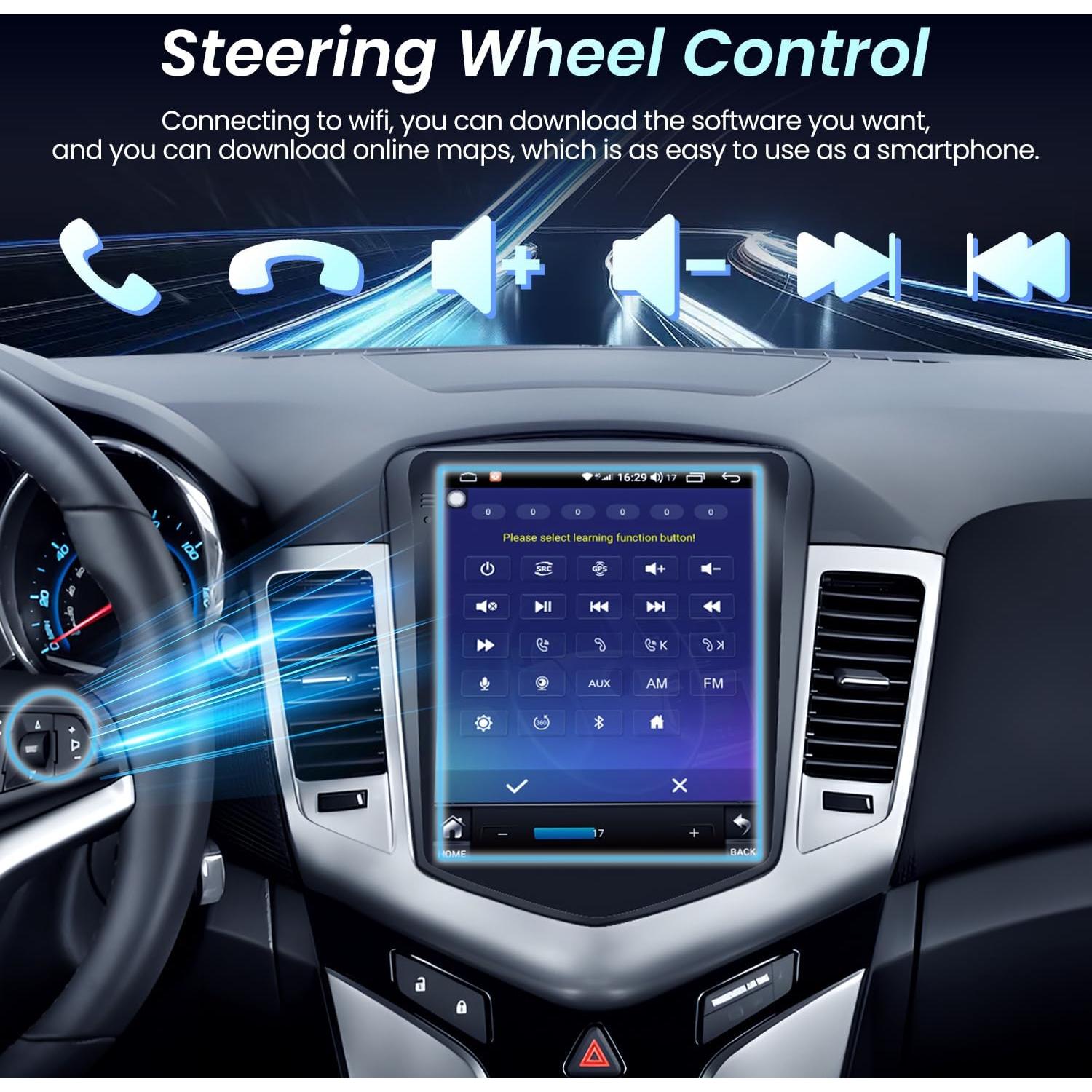 Estéreo de Coche Fortdows 10.4" Android 13 4G+64G para Chevrolet Cruze 2009-2015