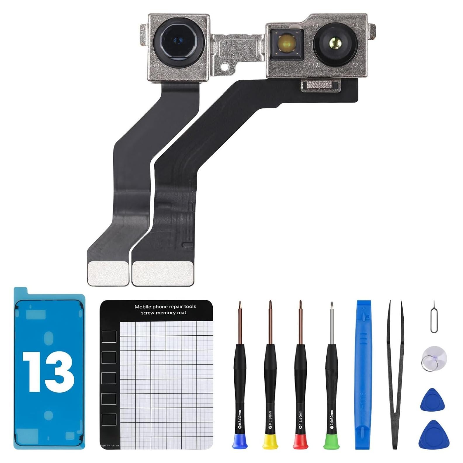 Reemplazo Cámara Frontal iPhone 13 12MP + Kit Herramientas