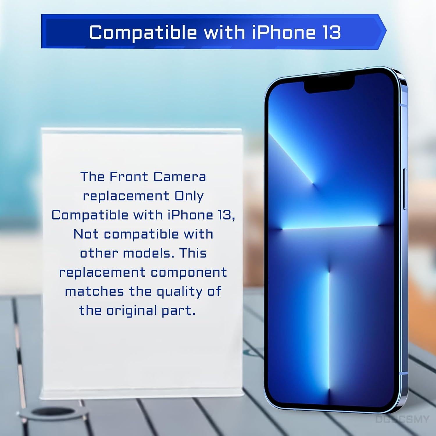 Reemplazo Cámara Frontal iPhone 13 12MP + Kit Herramientas