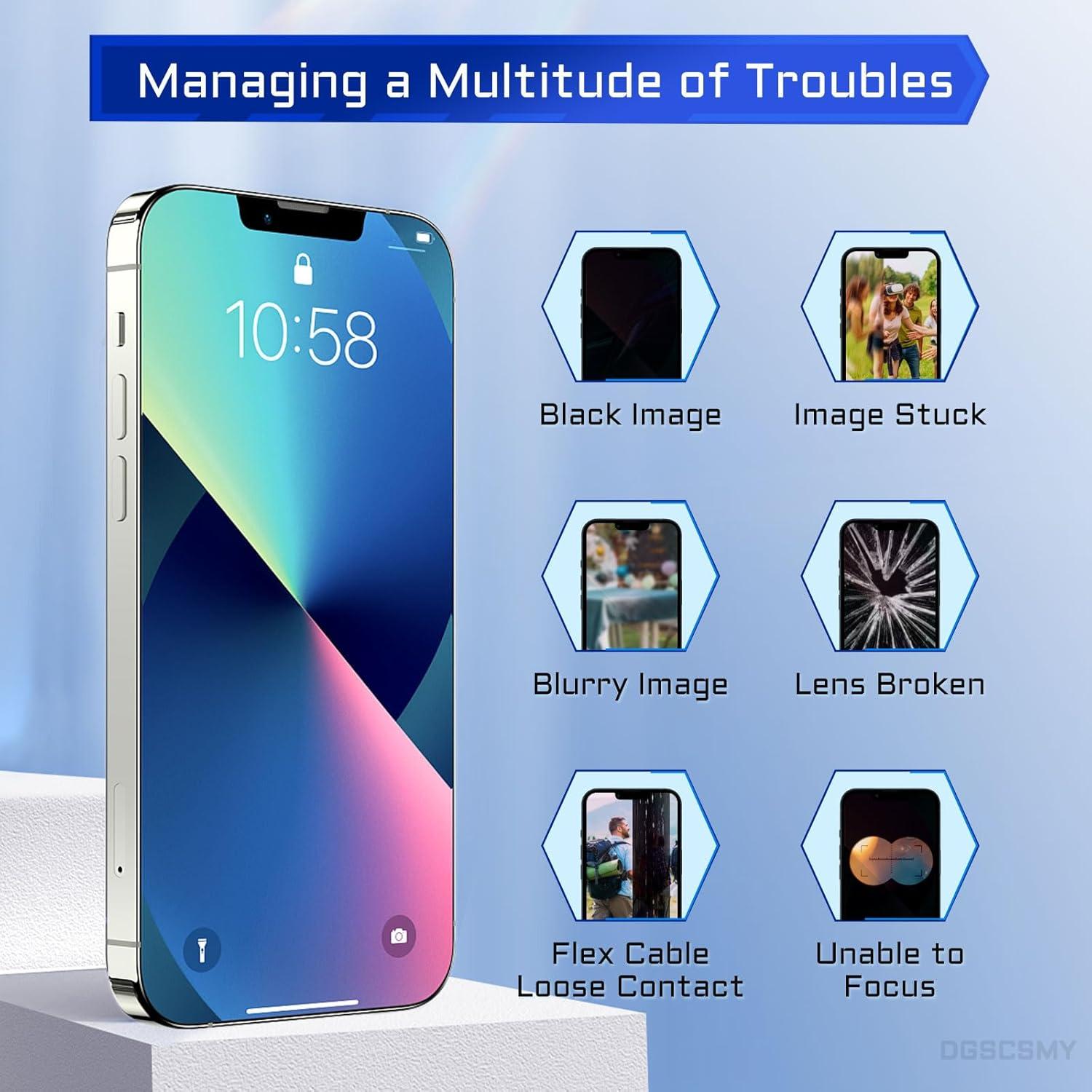 Reemplazo Cámara Frontal iPhone 13 12MP + Kit Herramientas