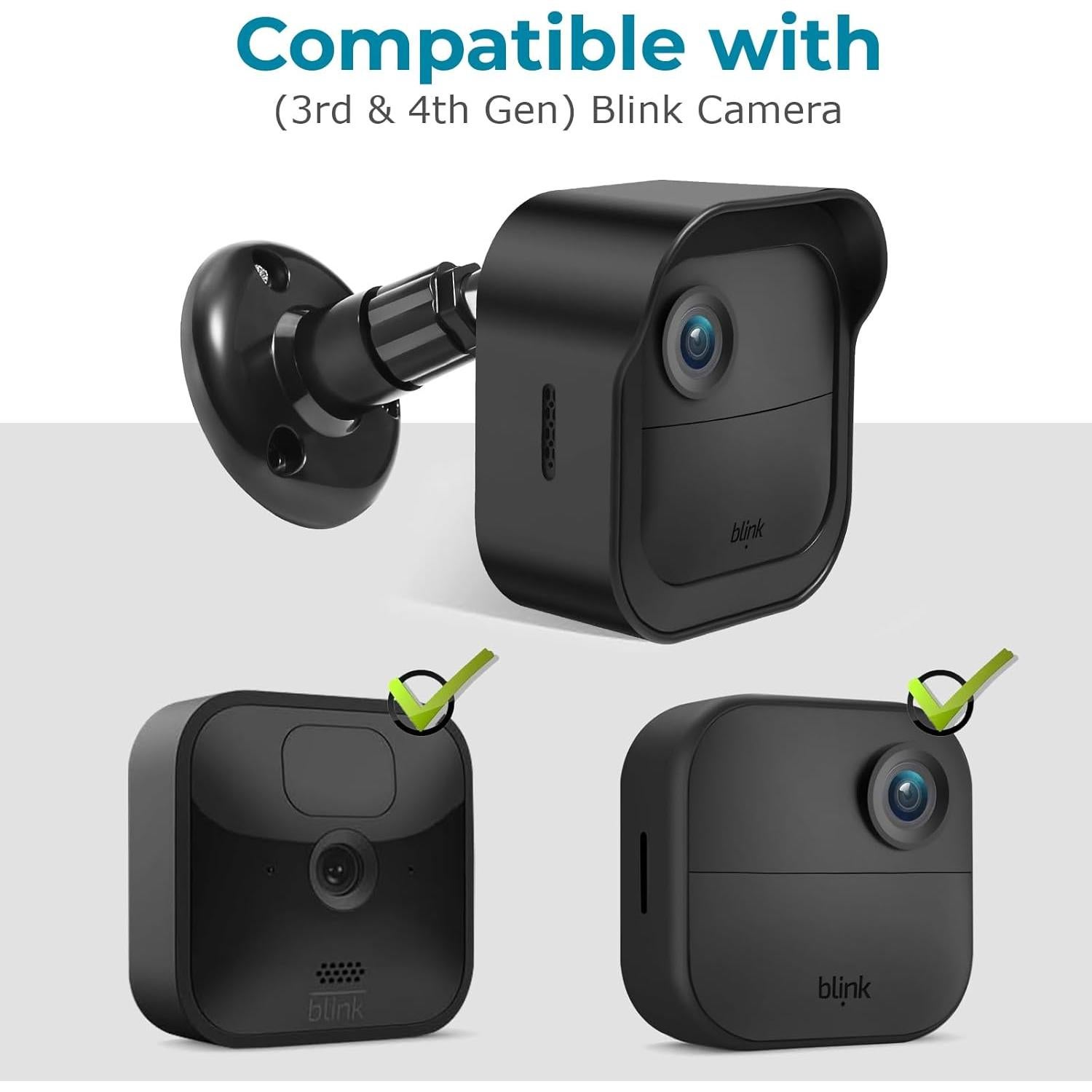 Soporte de Pared para Cámara Exterior Blink 4 y 4ta Gen - 5 Piezas