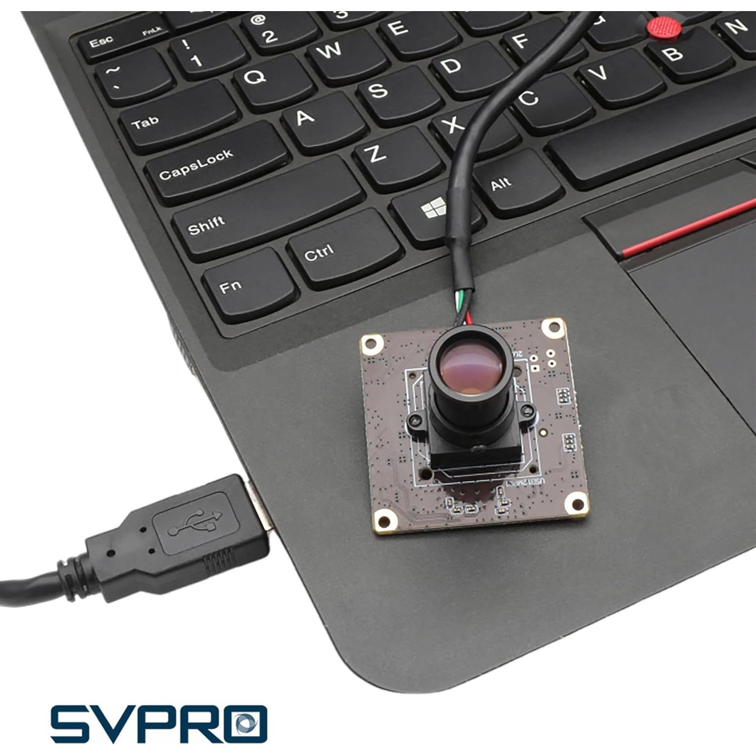 Cámara USB SVPRO 12MP 1080P 120fps Lente M12 25mm Monitoreo