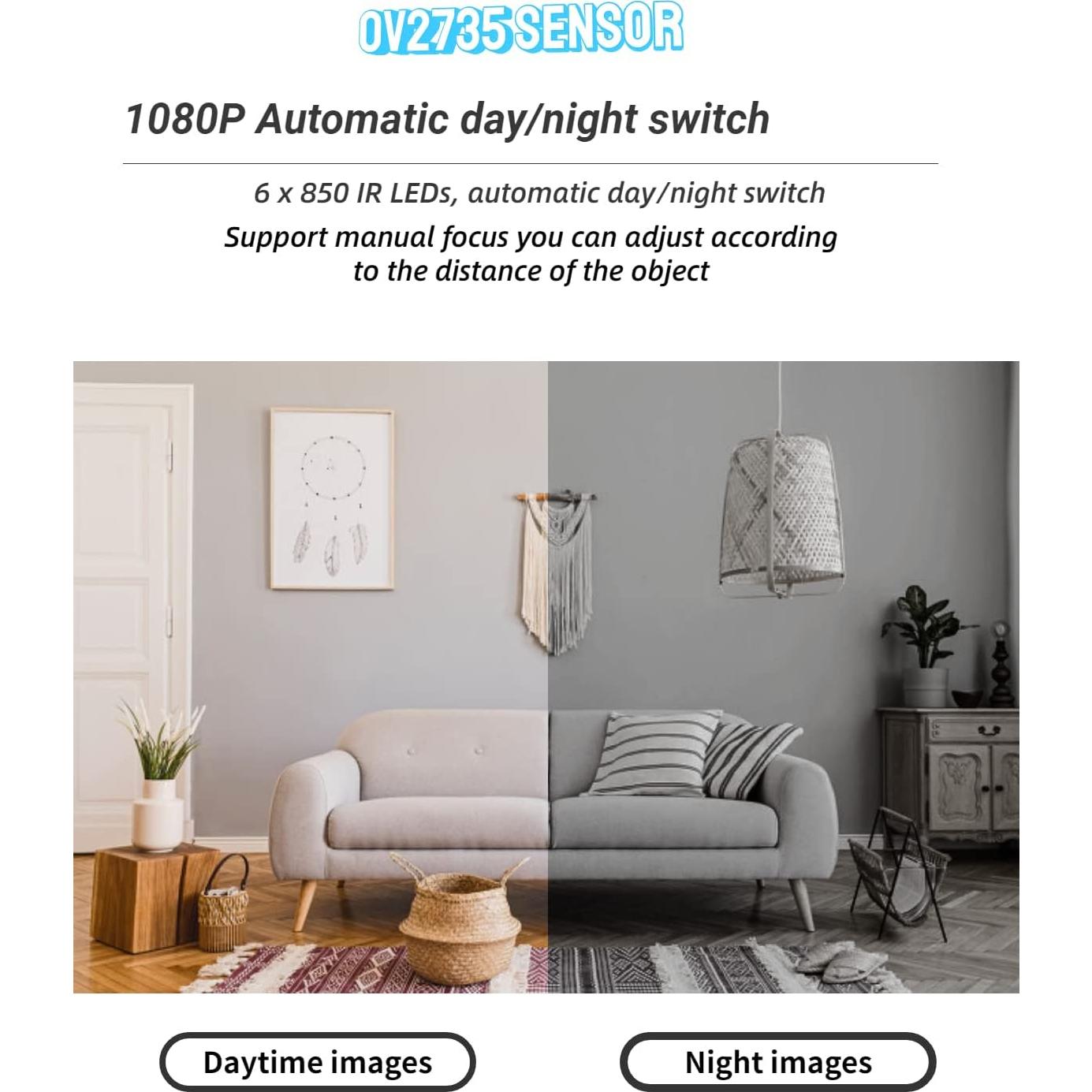 Cámara USB IR-Cut 2MP BUBCOS Full HD 1080p Visión Nocturna