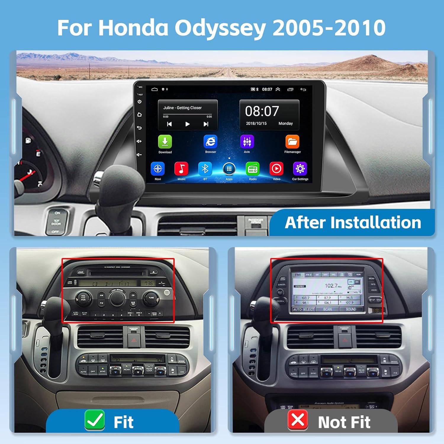 Estéreo Android Hikity 2+64GB para Honda Odyssey 2005-2010