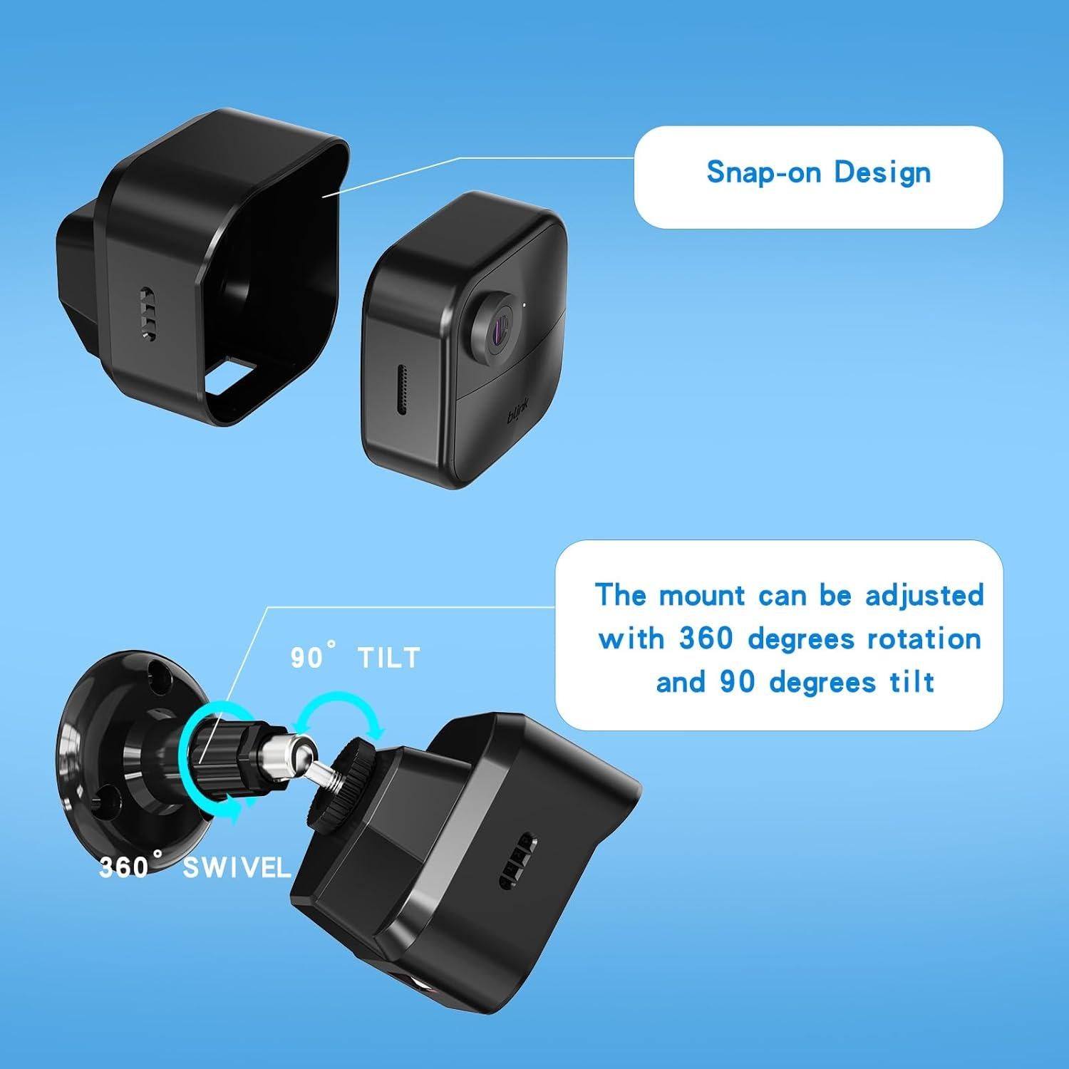 Soporte de Pared HOGEE para Cámara Blink Exterior 4 - Paquete de 3