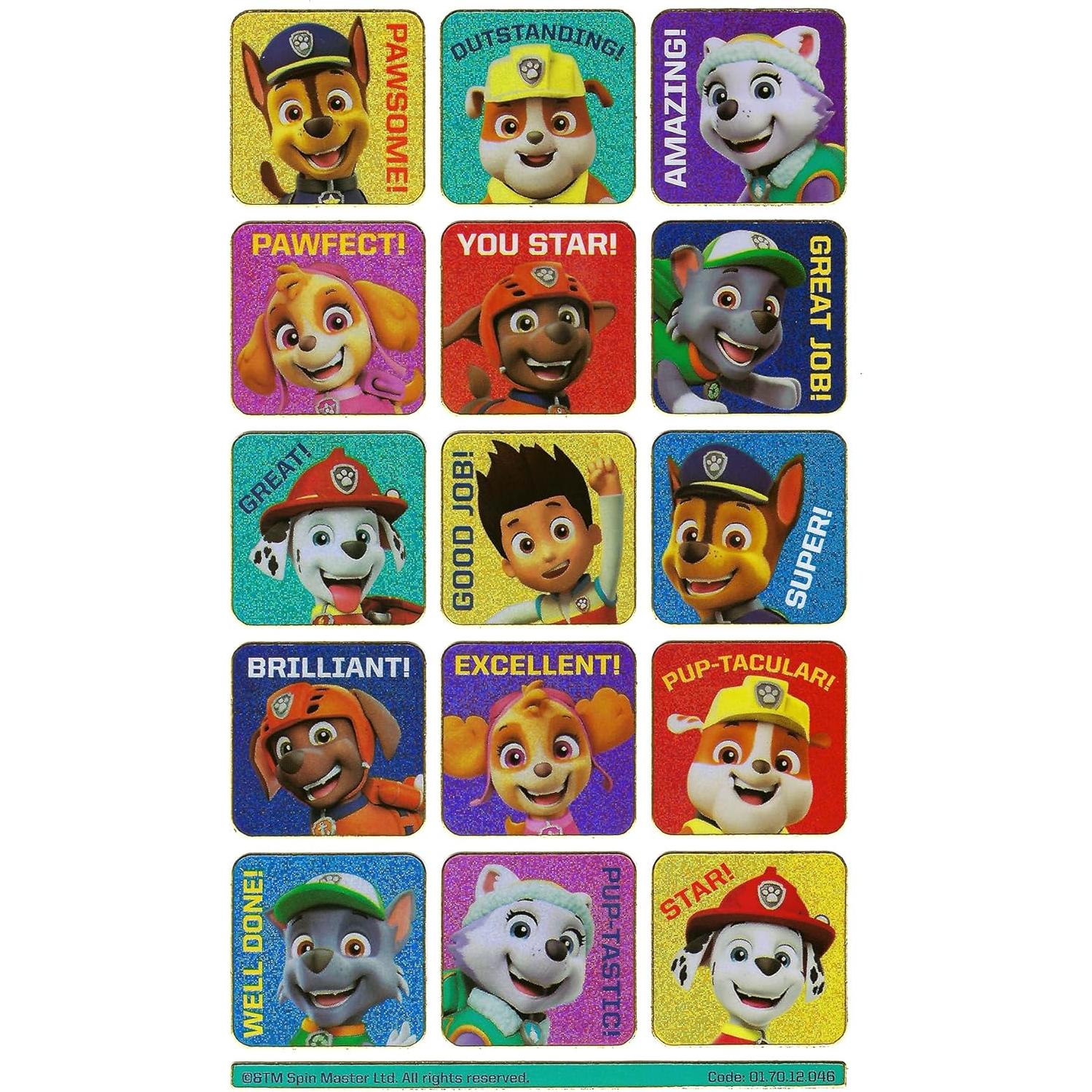 Pegatinas Reutilizables Paw Patrol Paper Projects 19.5x10cm