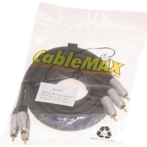 Component Video Cable (3 RCA to 3 RCA Component Video Cable, 6ft)