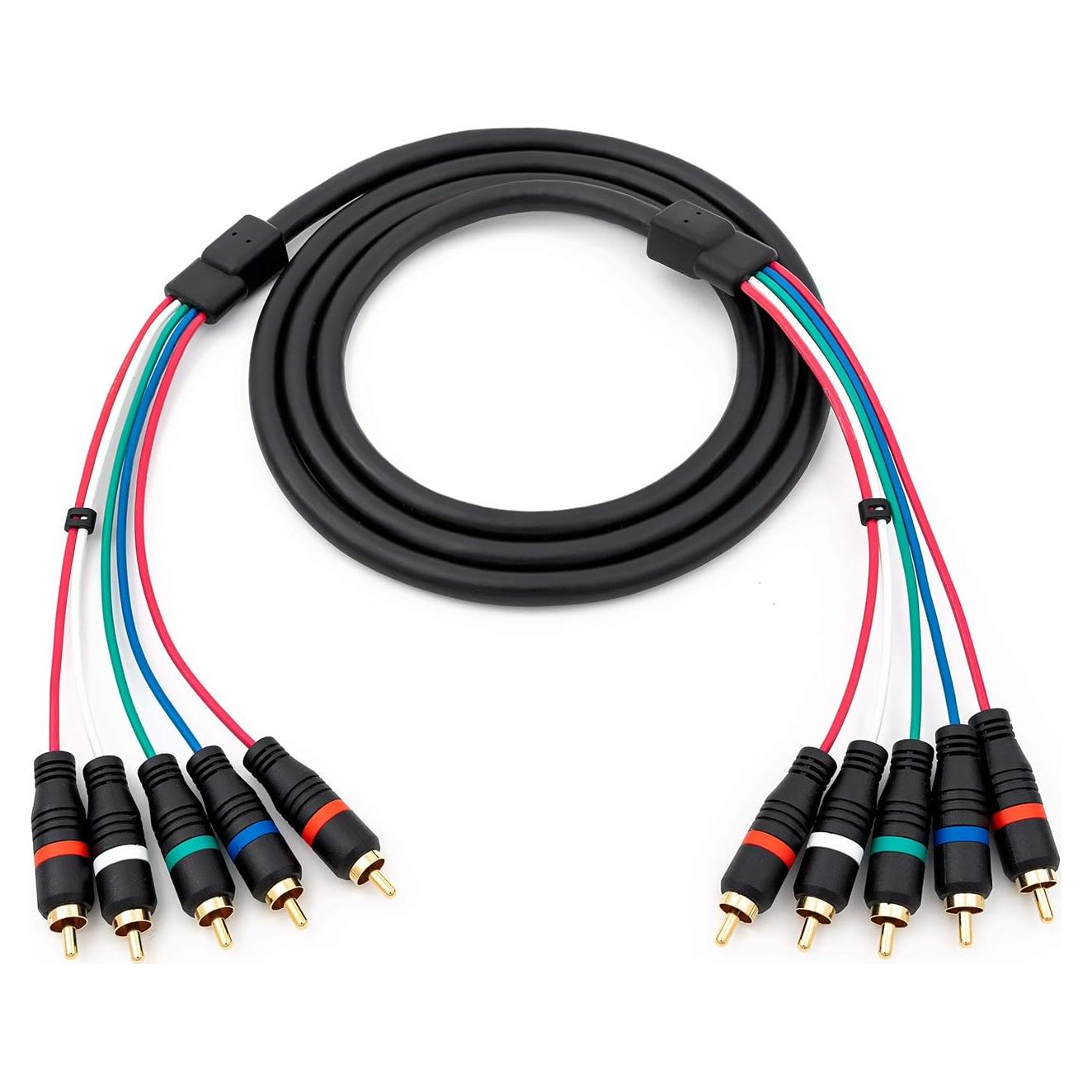 Cable RCA macho a macho YPbPr 1.8m HD Retrovision