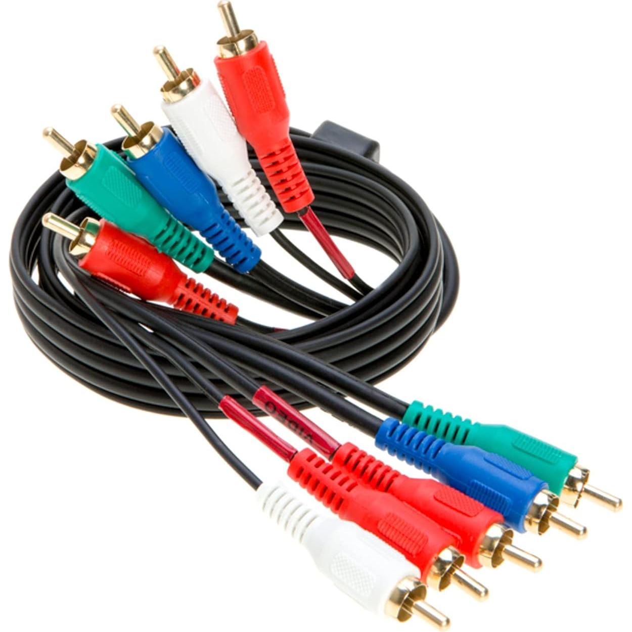 Cable de video/audio 5RCA WireZee 0.91m chapado en oro