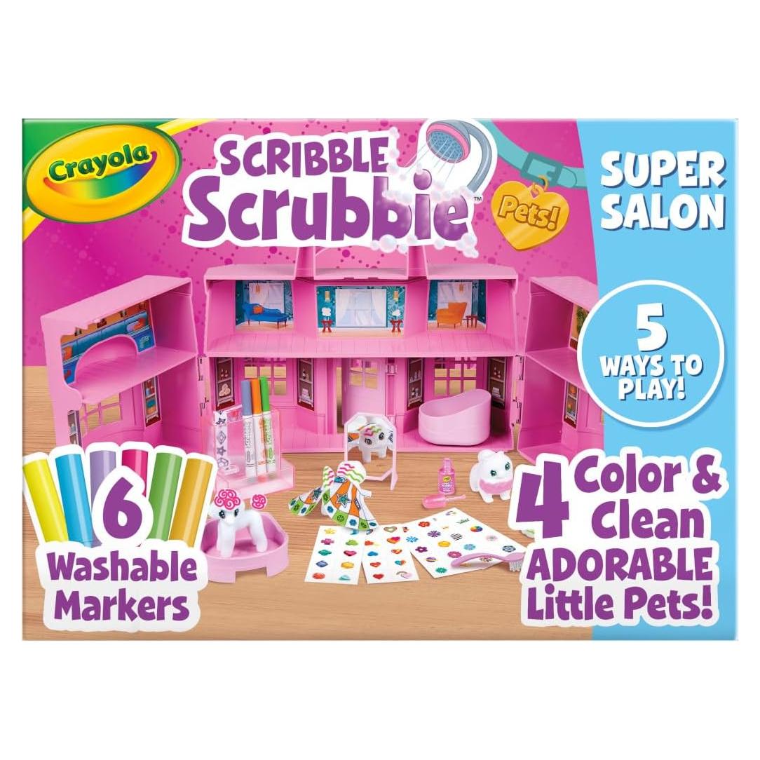 Crayola Scribble Scrubbie Super Salón, Juguete Lavable