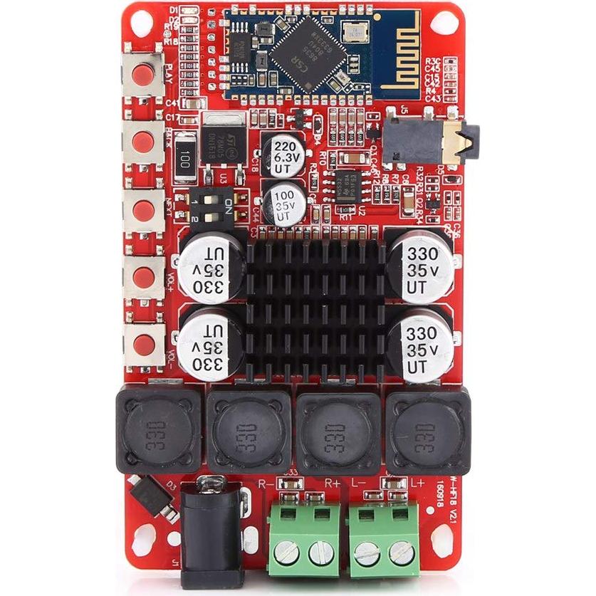 Módulo Amplificador Digital Walfront TDA7492 2x50W Bluetooth 4.0