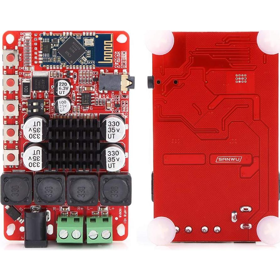 Módulo Amplificador Digital Walfront TDA7492 2x50W Bluetooth 4.0