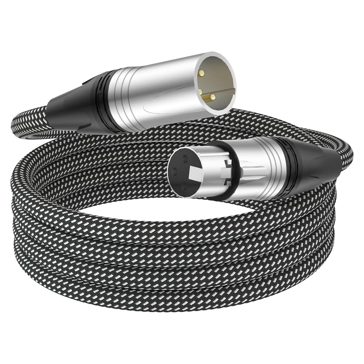 Cable de micrófono XLR macho a hembra 1.83m Cableet