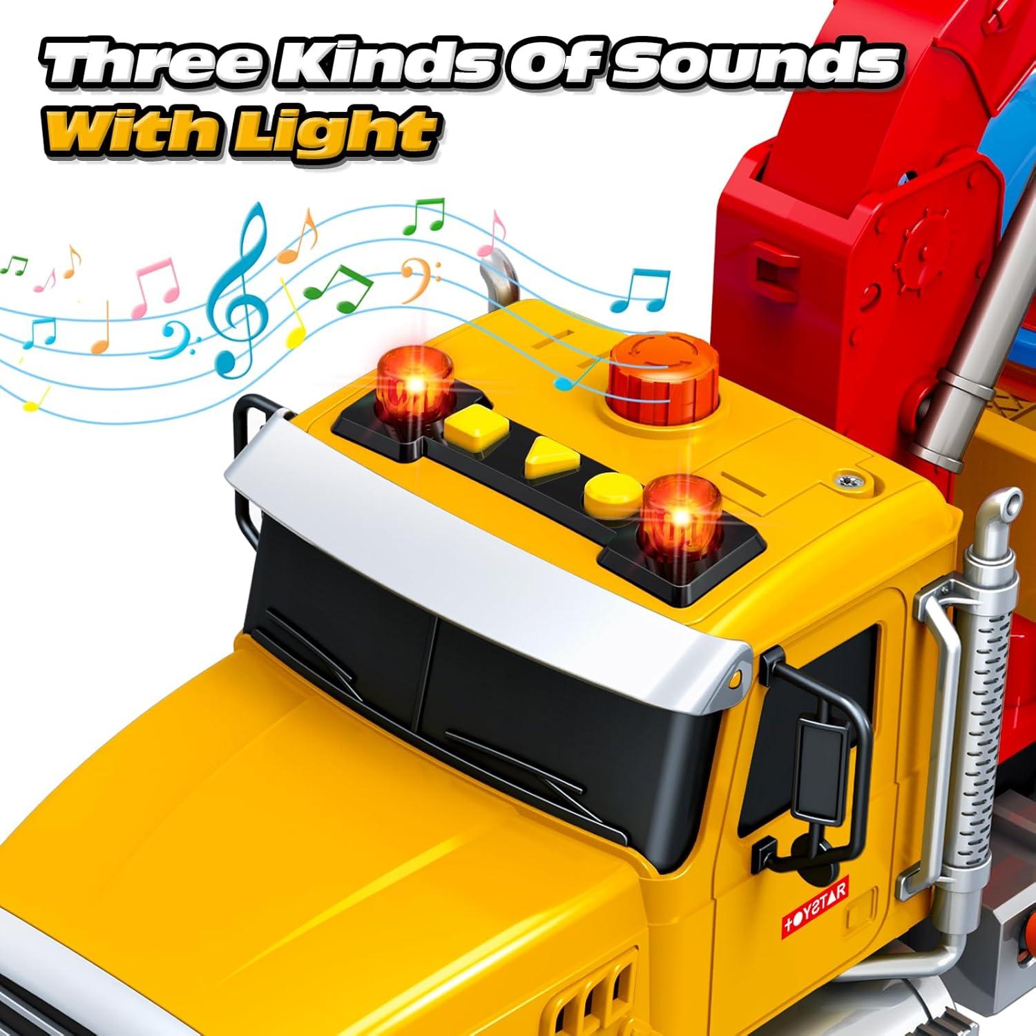 Camión de Remolque Grande SpringFlower con Coche y Sonido