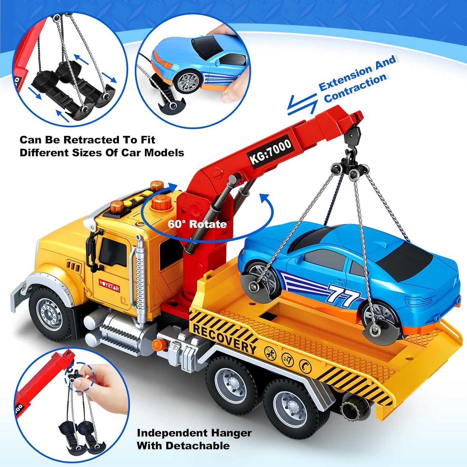 Camión de Remolque Grande SpringFlower con Coche y Sonido