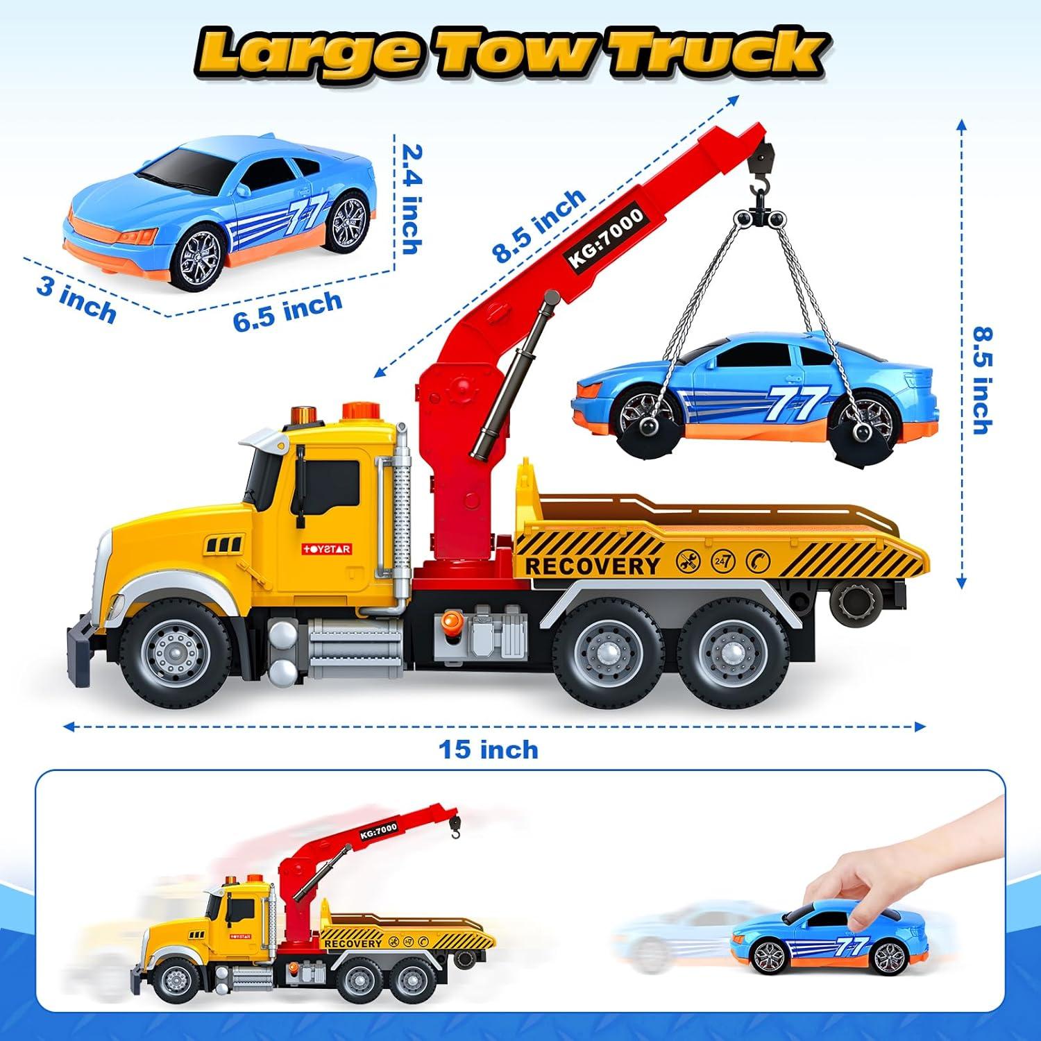 Camión de Remolque Grande SpringFlower con Coche y Sonido