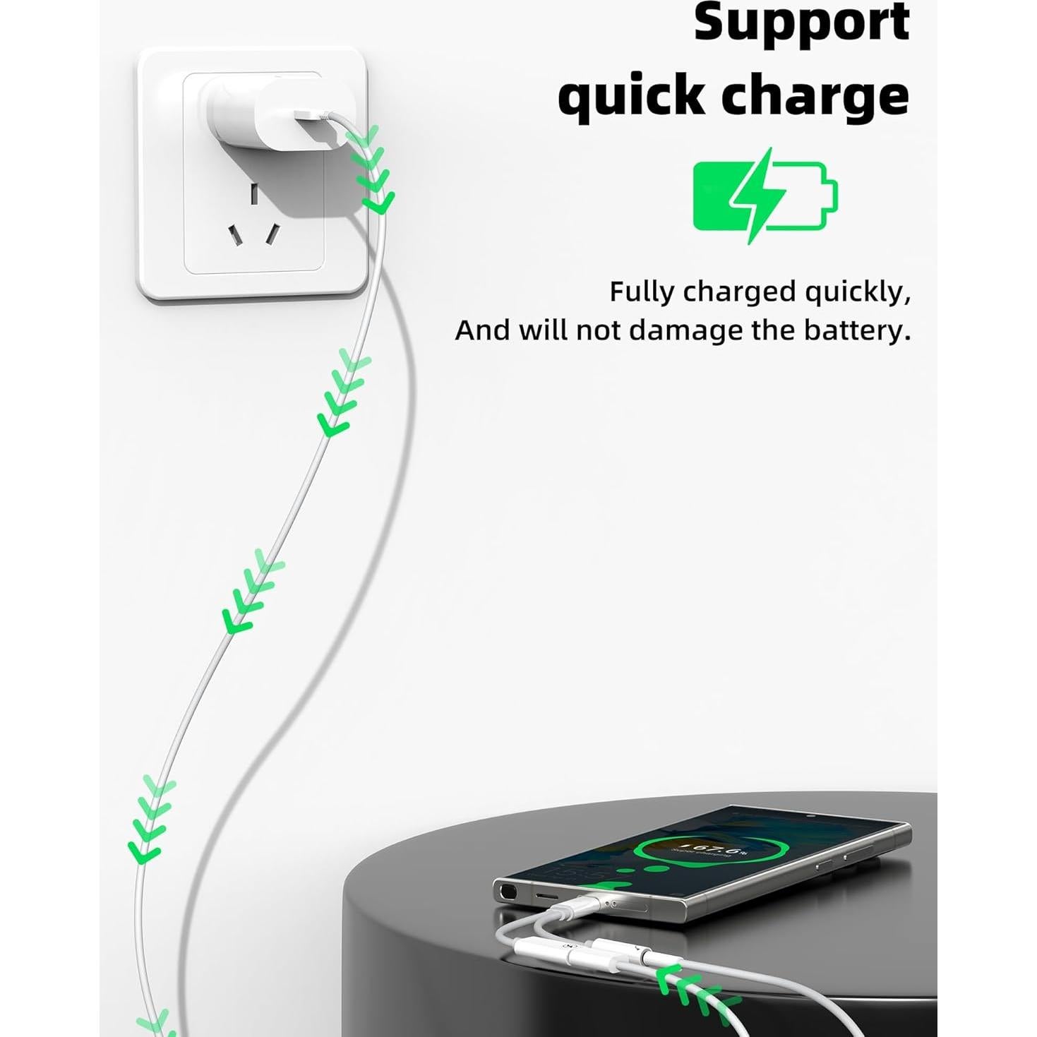 Adaptador USB C a 3.5mm 2 en 1 Zoyuzan - Audio y Carga