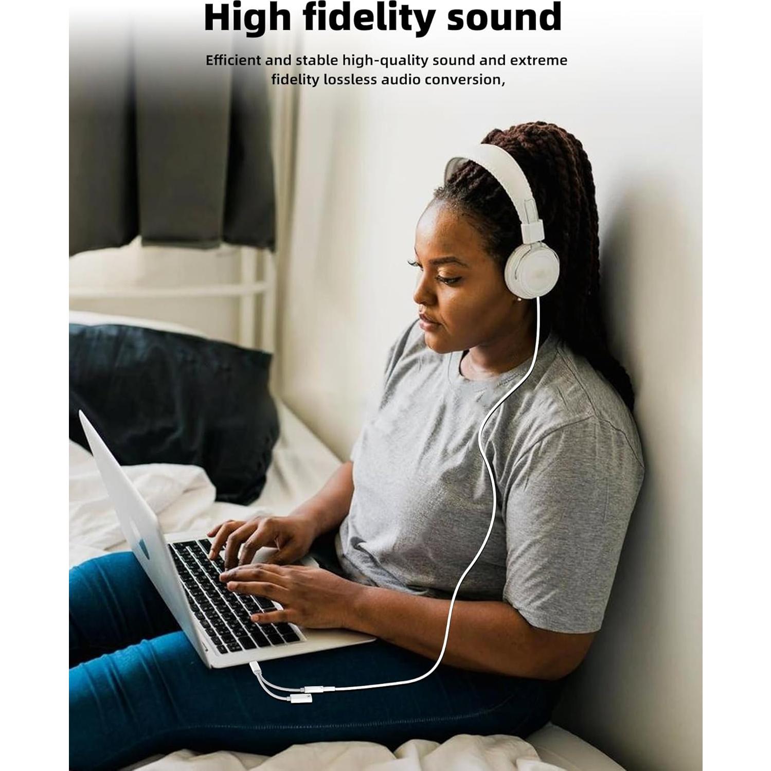 Adaptador USB C a 3.5mm 2 en 1 Zoyuzan - Audio y Carga