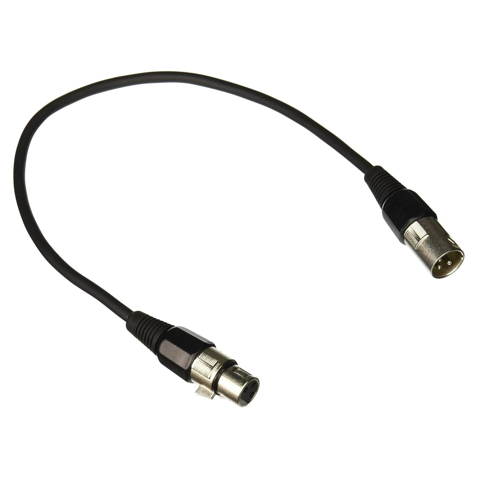 Cable de Micrófono XLR a XLR C2G 0.46m Negro para Audio