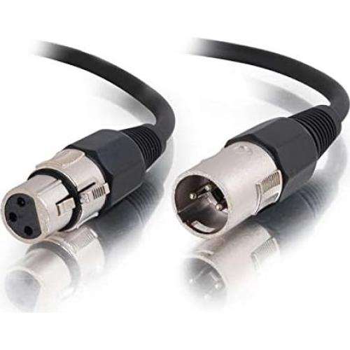 Cable de Micrófono XLR a XLR C2G 0.46m Negro para Audio
