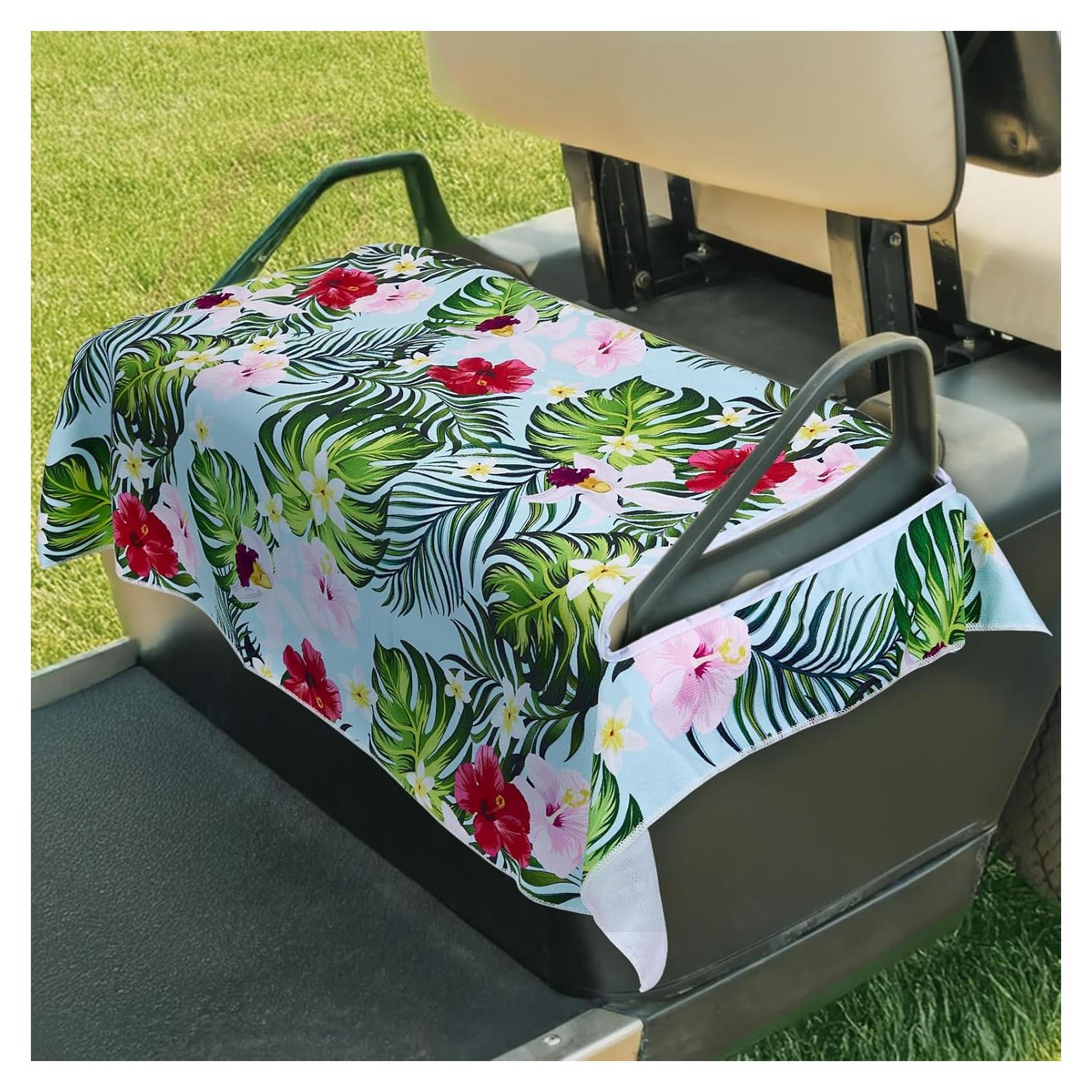 Fundas de Asiento para Carritos de Golf Warmiehomy Floral
