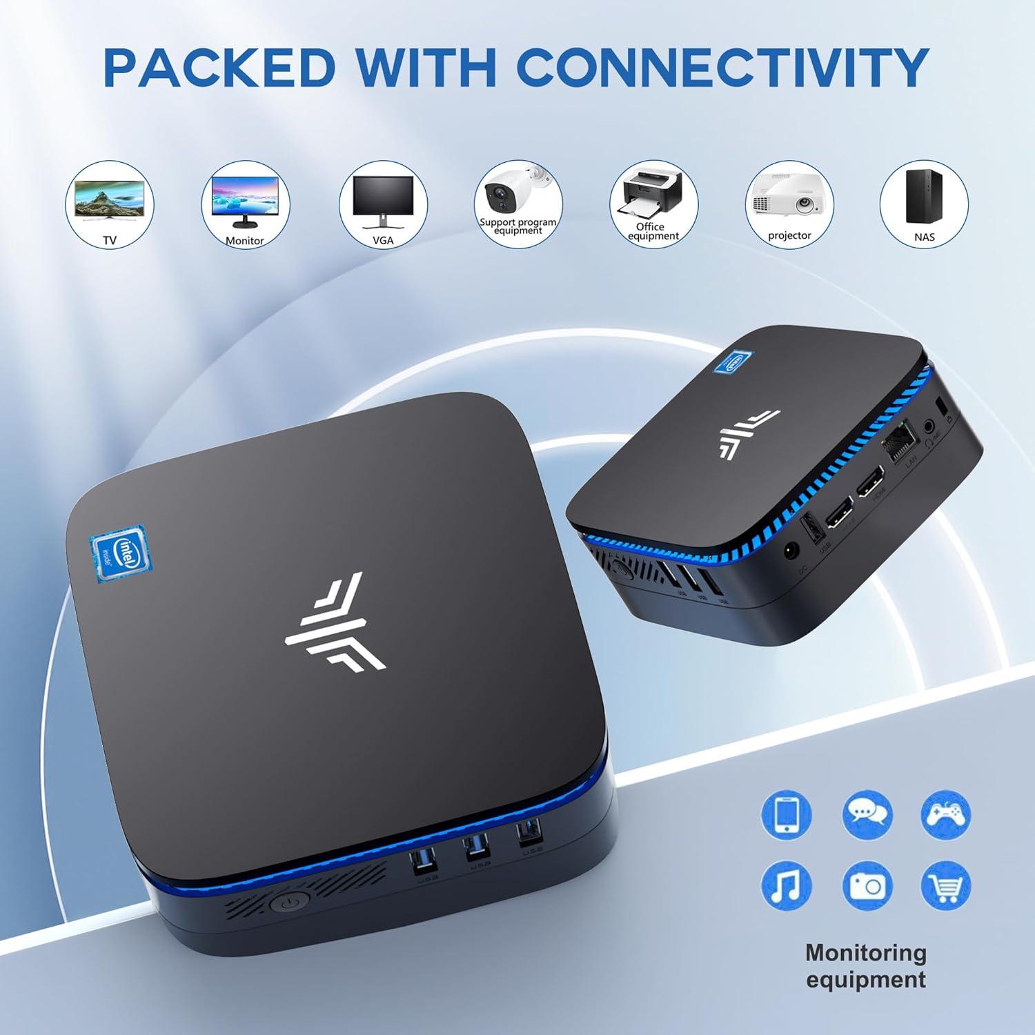 Mini PC KAMRUI AK1 Plus 16GB RAM 512GB SSD 4K HDMI