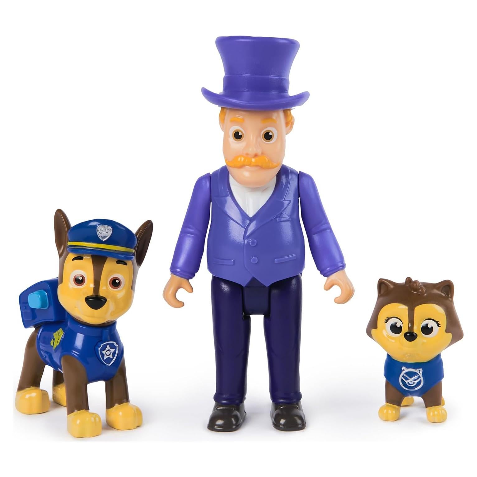 Figuras de héroes Paw Patrol - Chase y Alcalde Hellinger