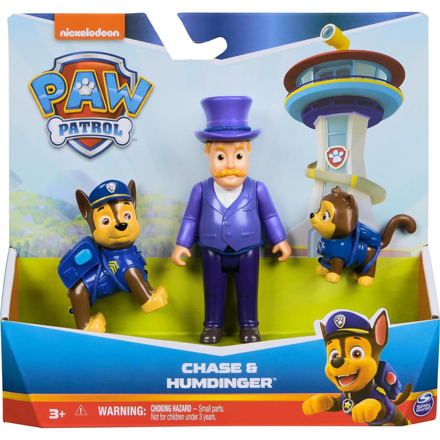 Figuras de héroes Paw Patrol - Chase y Alcalde Hellinger