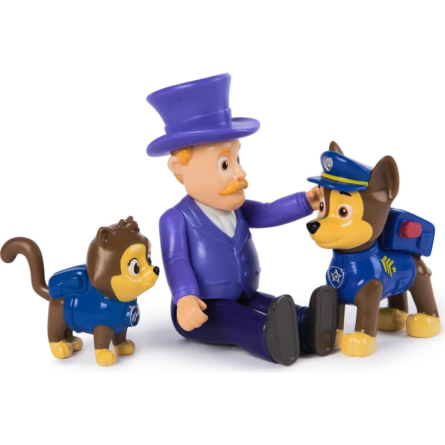 Figuras de héroes Paw Patrol - Chase y Alcalde Hellinger