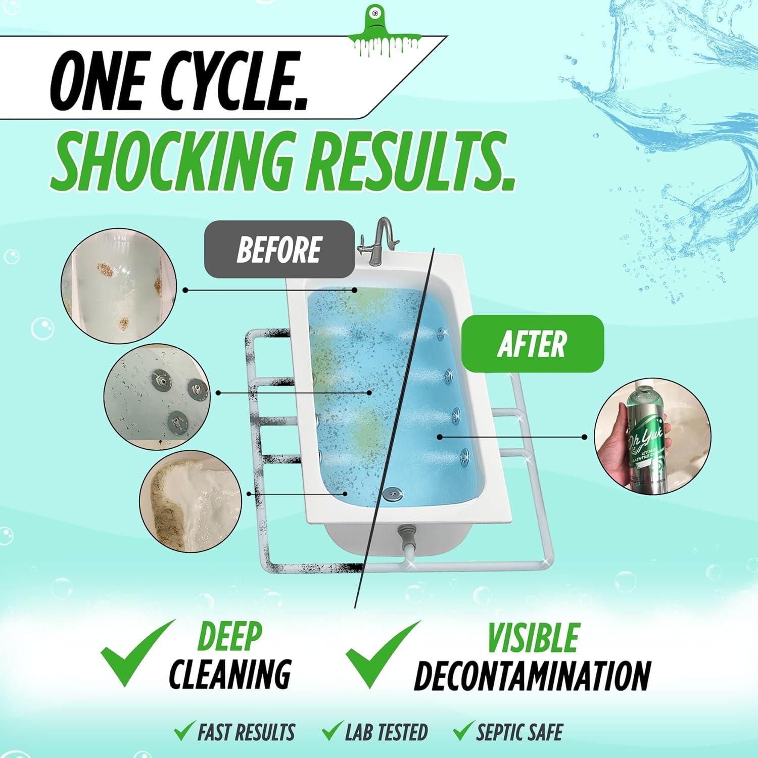 Limpiador de Bañeras con Jets Oh Yuk 16 Oz - 4 Limpiezas