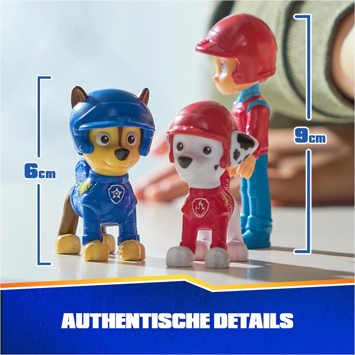 Set de Figuras Coleccionables Paw Patrol Ruedas de Rescate 7 Piezas