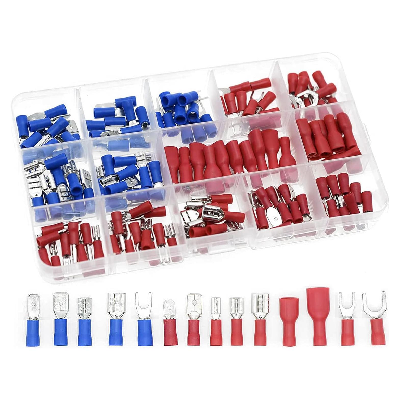 QTATAK Conjunto de 140 Terminales Eléctricos Aislados