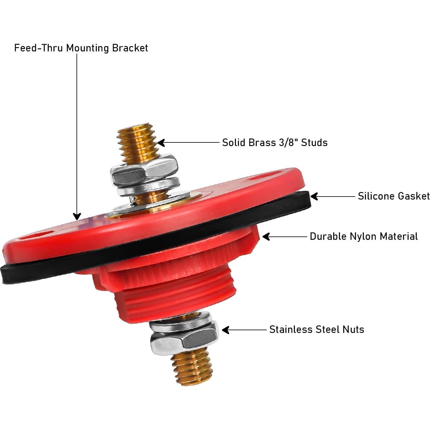 Conectores de terminal de batería Recoil BTTP-38 9.53 mm