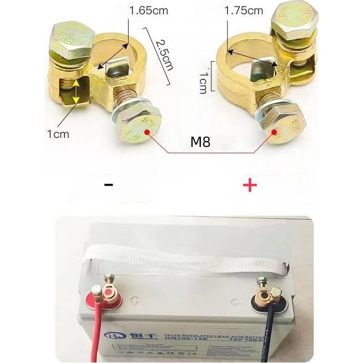 Conectores de Terminal de Batería de Cobre Puro ZMSHANGMAO