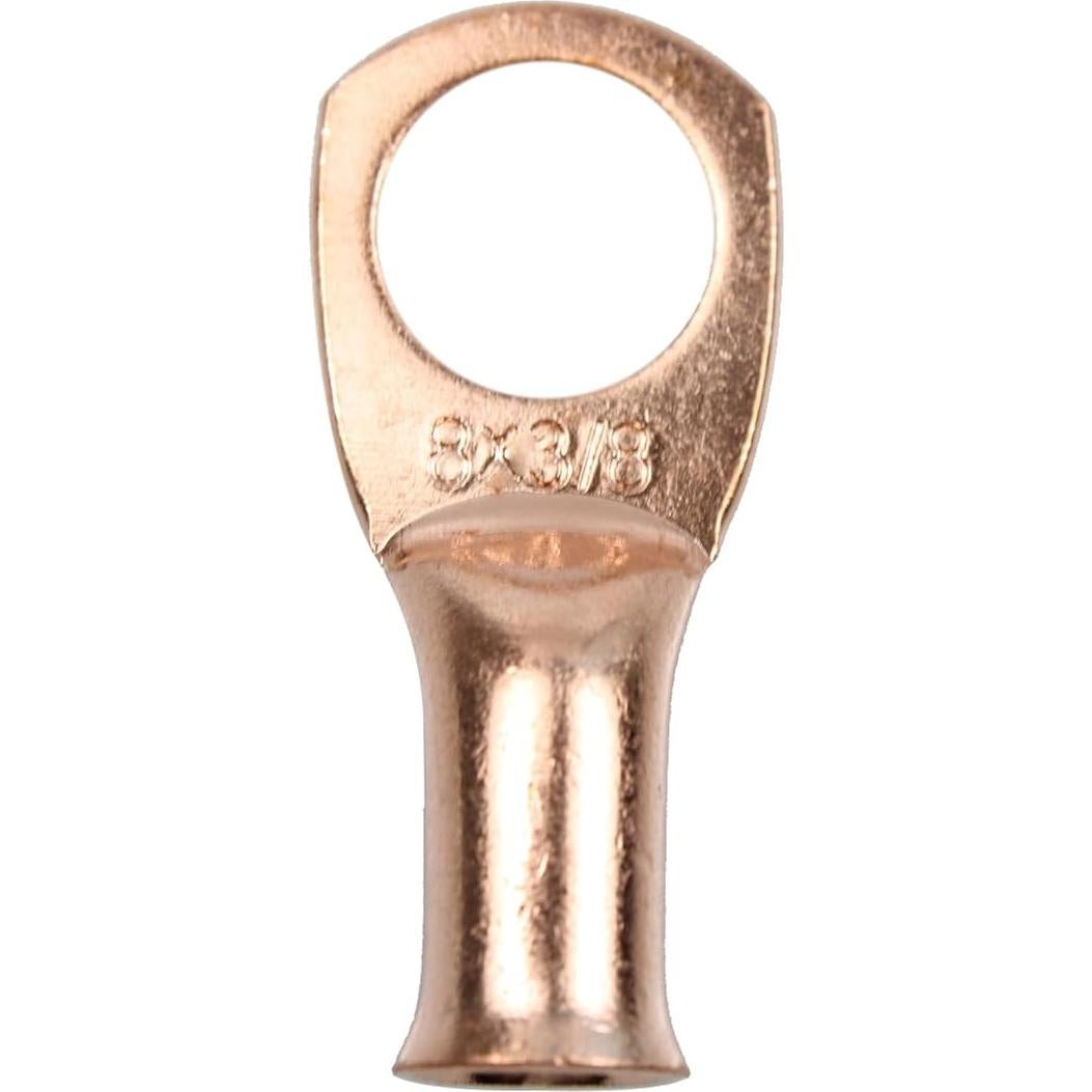 12 Terminales de Cobre para Cables de Batería 8AWG PDETVEO