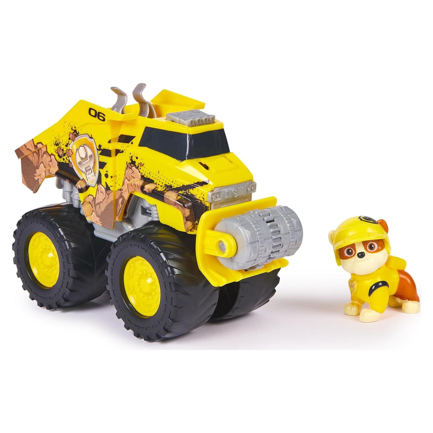 Paw Patrol - Bulldozer Todo Terreno Ruben - Juguete Infantil 3 Años