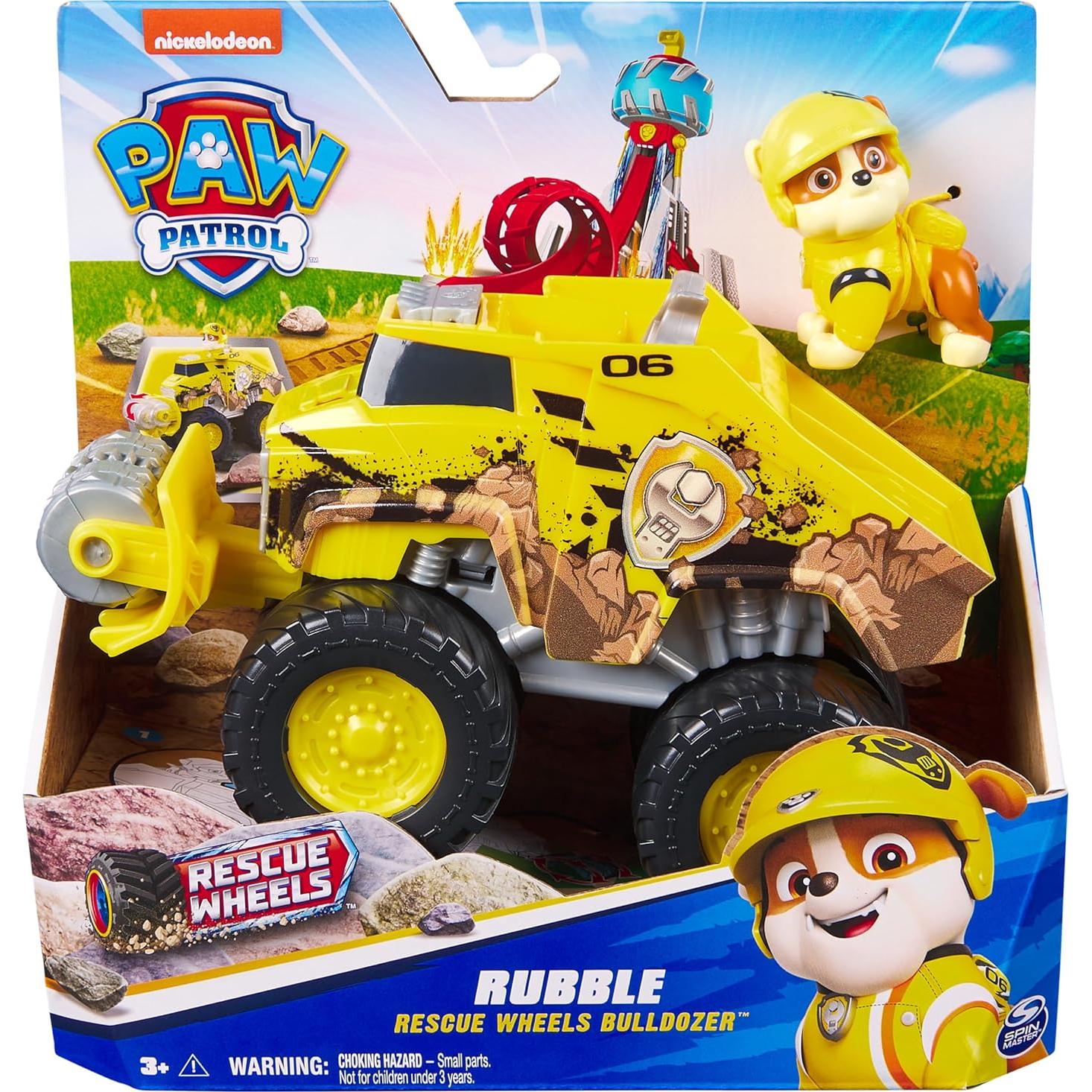 Paw Patrol - Bulldozer Todo Terreno Ruben - Juguete Infantil 3 Años