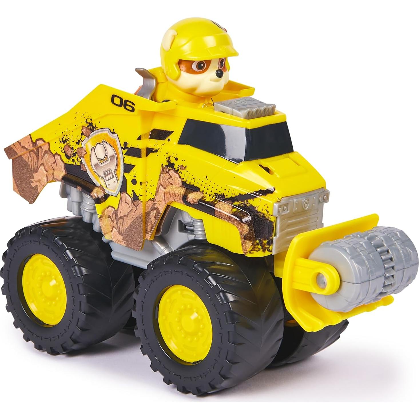 Paw Patrol - Bulldozer Todo Terreno Ruben - Juguete Infantil 3 Años