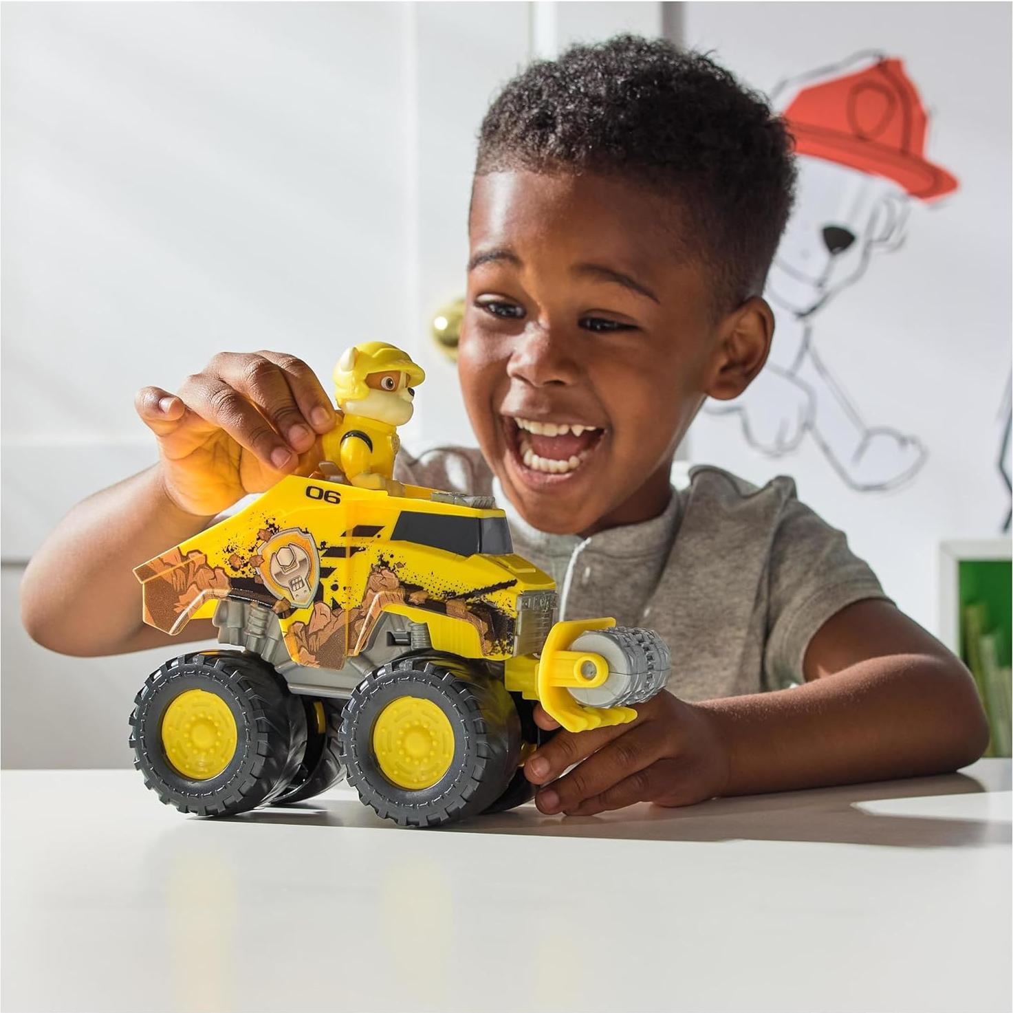 Paw Patrol - Bulldozer Todo Terreno Ruben - Juguete Infantil 3 Años